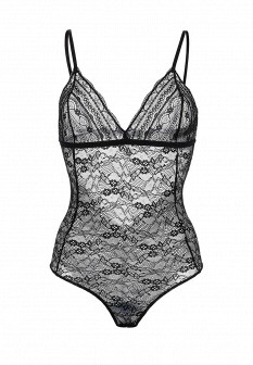 Боди Mango, цвет: черный. Артикул: MA002EWECU00. Женская одежда / Нижнее белье и одежда для дома / Боди