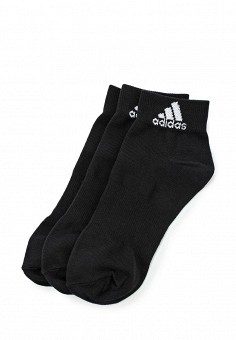 Комплект носков 3 пары, adidas Performance, цвет: черный. Артикул: AD094FUHFA23. Женская одежда / Носки, чулки и колготки