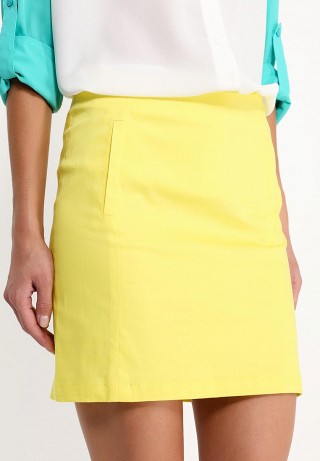 Юбка Bestia, цвет: желтый. Артикул: BE032EWFUH99